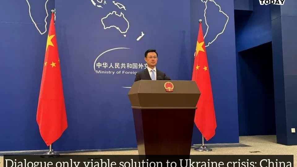 Dialogue only viable solution to Ukraine crisis: China