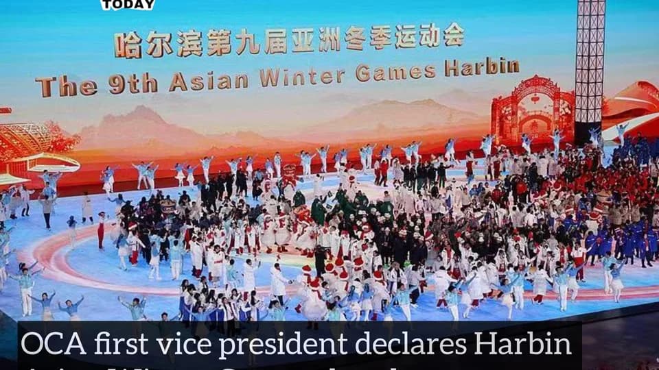 OCA first vice president declares Harbin Asian Winter Games closed