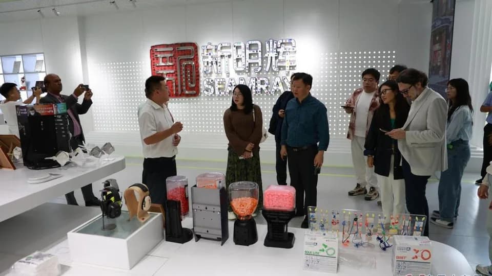 Foreign media outlets witness intelligent warehousing and logistics in Linyi
