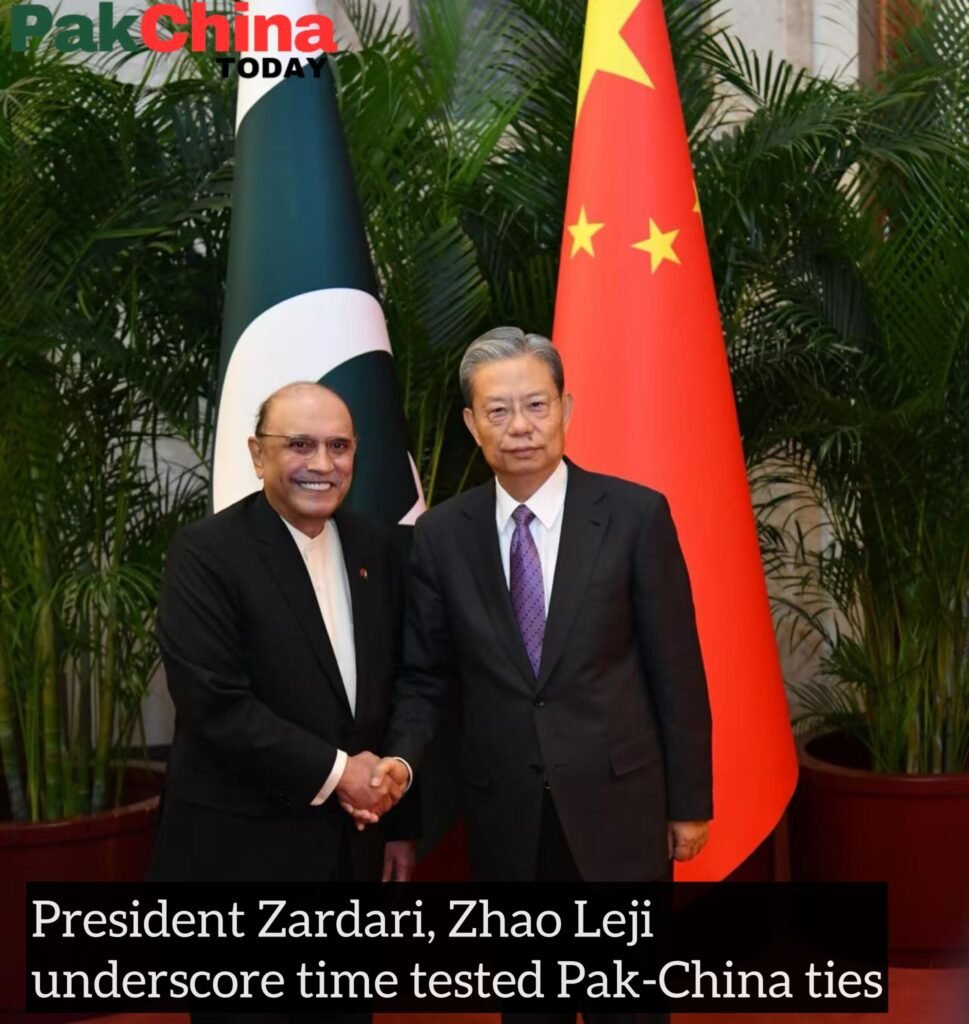 President Zardari, Zhao Leji